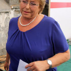 GANADORA. Michelle Bachelet habl con la prensa un da despus de las elecciones.