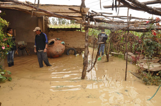 LLUVIAS. Varios municipios de Cochabamba sufrieron inundaciones a causa del clima.