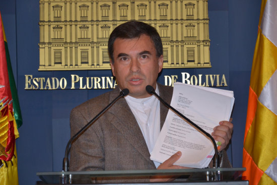 DECISIN. El informe lo brind el ministro de la presidencia, Juan Ramn Quintana.