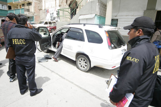 FELC-C. Investigadores de la Polica hallaron al presunto ladrn.