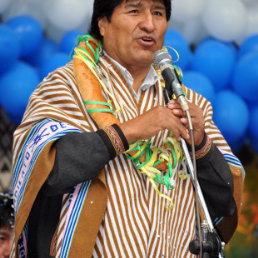 PRESIDENTE. Evo Morales Ayma.