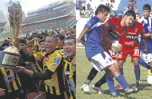 SORPRESIVA JORNADA. El jbilo atigrado estall en La Paz, tras la goleada a Real Potos, mientras en Warnes, el partido sin emociones le dio un premio a la 