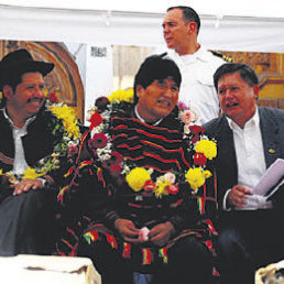 Encuentro. Evo Morales ya reuni a Urquizu y Torres, en anteriores oportunidades.