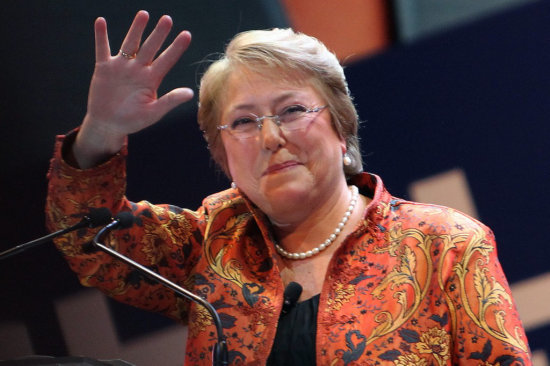 PRESIDENTA. La electa Michelle Bachelet.