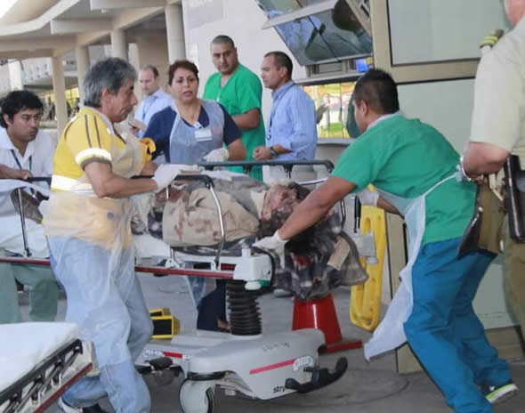 ACCIDENTE. Los heridos fueron conducidos a un hospital de la ciudad de Arica.