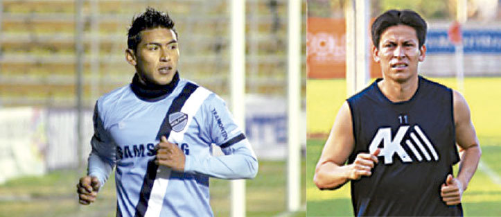 El volante de Bolvar Rudy Cardozo (i) y el armador de Blooming Joselito Vaca fueron algunos de los jugadores afectados por las lesiones en el pasado torneo liguero.