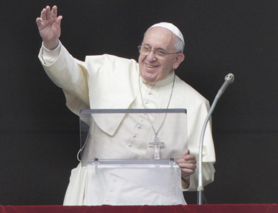 PONTFICE. El Papa Francisco durante su mensaje en el Da de la Sagrada Familia.