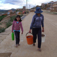 AGUA: Muchas familias no acceden al lquido.