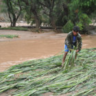 DAOS. Las condiciones del tiempo estn provocando la crecida de los ros y la presencia de granizadas, que estn arrasando con los cultivos y las tierras de los campesinos.