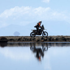 El salar de Uyuni caus una gran impresin en los participantes del Rally Dakar.