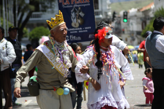 FIESTA. La celebracin del Carnaval de Antao en Sucre el ao pasado.