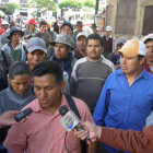 MOVILIZADOS. El representante de los trabajadores de SIGMA, Joaqun Copari.