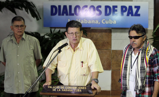 POSTURA. Voceros de las FARC anuncian en La Habana el fin de la tregua voluntaria asumida el pasado mes de diciembre.