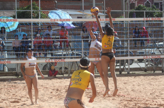 El clasificatorio local para la III Etapa Nacional se cumpli el sbado pasado en las canchas de arena de la zona de Garcilazo.