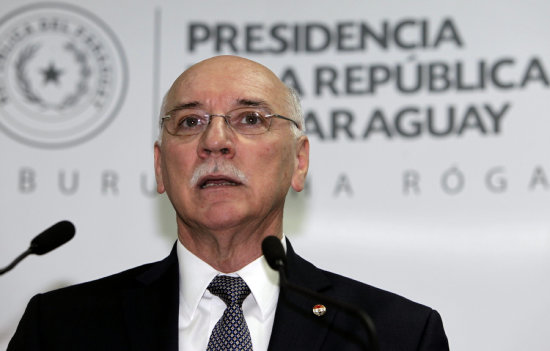 OFICIAL. Eladio Loizaga hizo el anuncio en Asuncin, Paraguay.