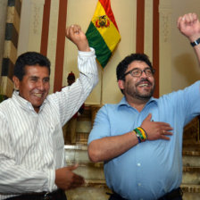 Presidentes. El senador paceo Eugenio Rojas (izq.) y el diputado orureo Marcelo Elo (der.).