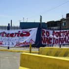 PROTESTA. El paro portuario realizado por los trabajadores en Arica.