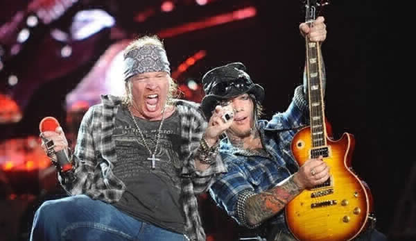 ROCK. Los Guns n' Roses en vivo.