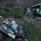 ACCIDENTE. El bus de la empresa Bustill se volc el saldo muertos y heridos que se recuperan en hospitales de Cochabamba