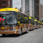 PUMAKATARI. Los modernos buses se convirtieron en la manzana de la discordia en La Paz.