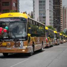 PUMAKATARI. Los modernos buses se convirtieron en la manzana de la discordia en La Paz.