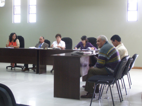 RESOLUCIN. El recluso Hugo Cors particip de una audiencia ayer.