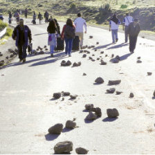 Molestia. Los pasajeros fueron afectados.