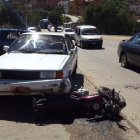 OTRO ACCIDENTE. Sucedi ayer en la avenida Juana Azurduy, en una interseccin.