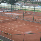 Las canchas de tenis se inundaron.