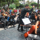 MSICOS. El elenco de la Orquesta Sinfnica de la Universidad durante uno de sus recitales.