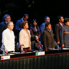 INAUGURACIN. Vista del acto de apertura de la II Cumbre del Celac, a la que asisten varios gobernantes de la regin.