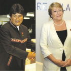 ENCUENTRO. Los presidentes boliviano y chilena en La Habana, ayer.