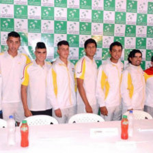 El equipo Bolivia que desde hoy se medir con Per, por el grupo II de la zona Americana de la Copa Davis.