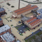 INUNDACIN. Vista area de Cecina.