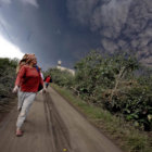 DESASTRE. El volcán Sinabung.