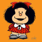 CARICATURA. El carismático personaje de Mafalda creado por Quino.