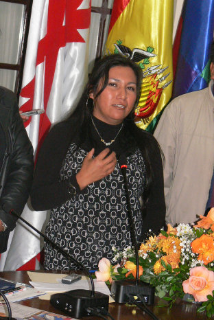 RENOVACIÓN. Marianela Paco es la nueva presidenta de la Brigada de Asambleístas.