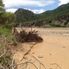 DAÑO. En la comunidad de Mojtulo, la riada arrasó con más 80 metros lineales de gavión.