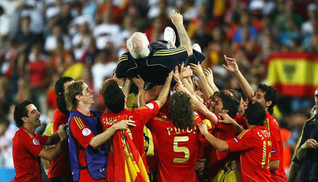 España consiguió la Eurocopa 2008 de la mano de Luis Aragonés.