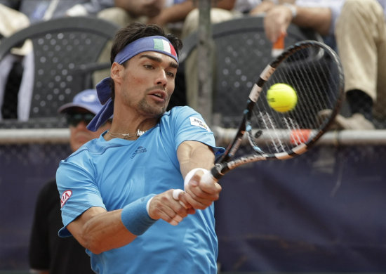 Fabio Fognini le dio el punto del triunfo a Italia sobre Argentina.