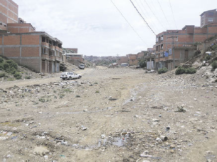 TERRENO. El sector identificado para la construccin del mercado de ferias est ubicado en la quebrada Loyola, zona norte de la ciudad.