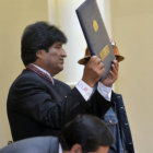 DECISIN. El presidente Evo Morales promulg el decreto, ayer.