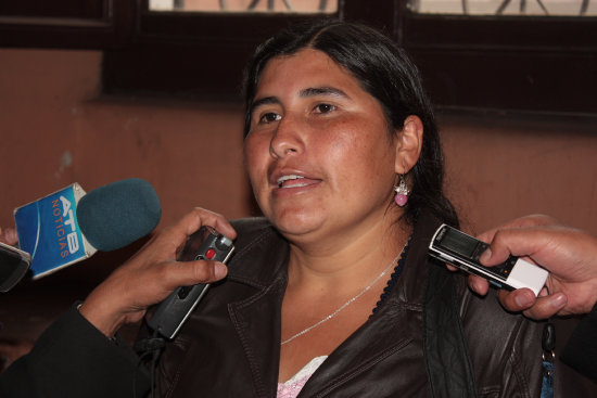 SENADORA. Nlida Sifuentes (MAS).