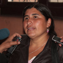 SENADORA. Nlida Sifuentes (MAS).