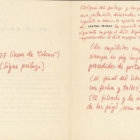 MANUSCRITO. Anotaciones de Cela para la escritura de 