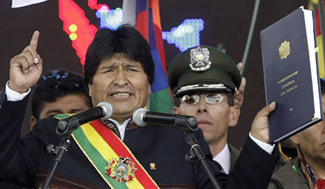 HISTRICO. Un da como hoy, hace cinco aos, el presidente Evo Morales promulg la nueva Constitucin Poltica del Estado.