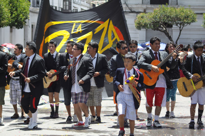 AGRUPACIN. La Razza durante su participacin en el Carnaval de Antao.