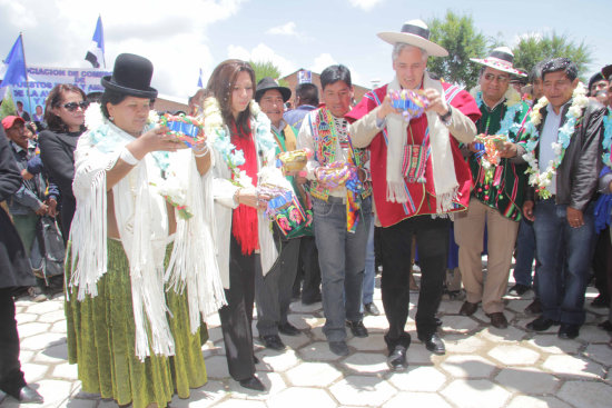 DECLARACIN. El vicepresidente lvaro Garca Linera habl de la administracin de justicia en la inauguracin de una Casa de Justicia en Oruro.