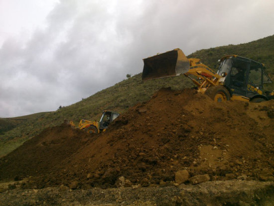 La plataforma del circuito de Santa Catalina contina siendo reparada.