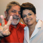 OFICIALISTAS. Lula da Silva y Dilma Rousseff.